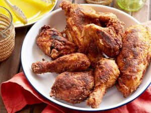 Fried Chicken is an Did you know it was the Scottish who were the first Europeans to deep fry their chicken in fat (though without seasoning). Meanwhile, a number of West African peoples had traditions of seasoned fried chicken (though battering and cooking the chicken in palm oil). Scottish frying techniques and West African seasoning techniques were combined by enslaved Africans and African-Americans in the American South.
