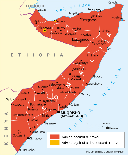 Map of Somalia